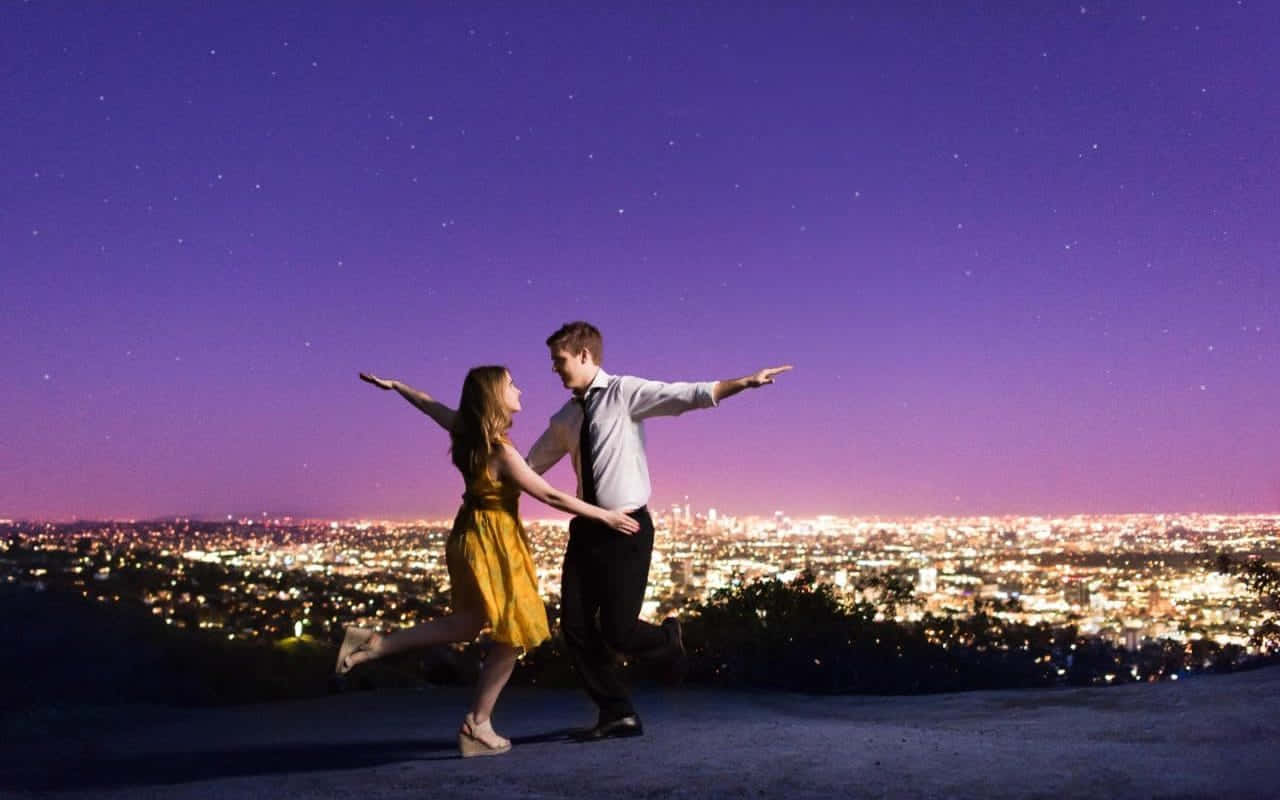 Ryan Gosling And Emma Stone In The Academy Award Winning Film, La La Land