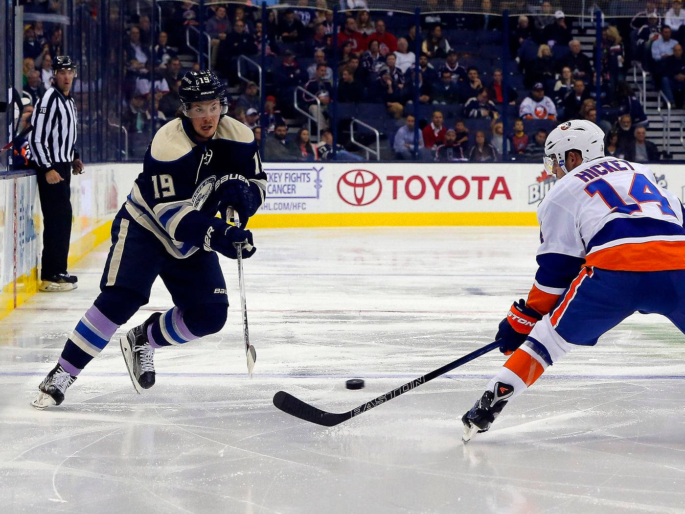 Ryan Johansen Columbus Blue Jackets Face Off