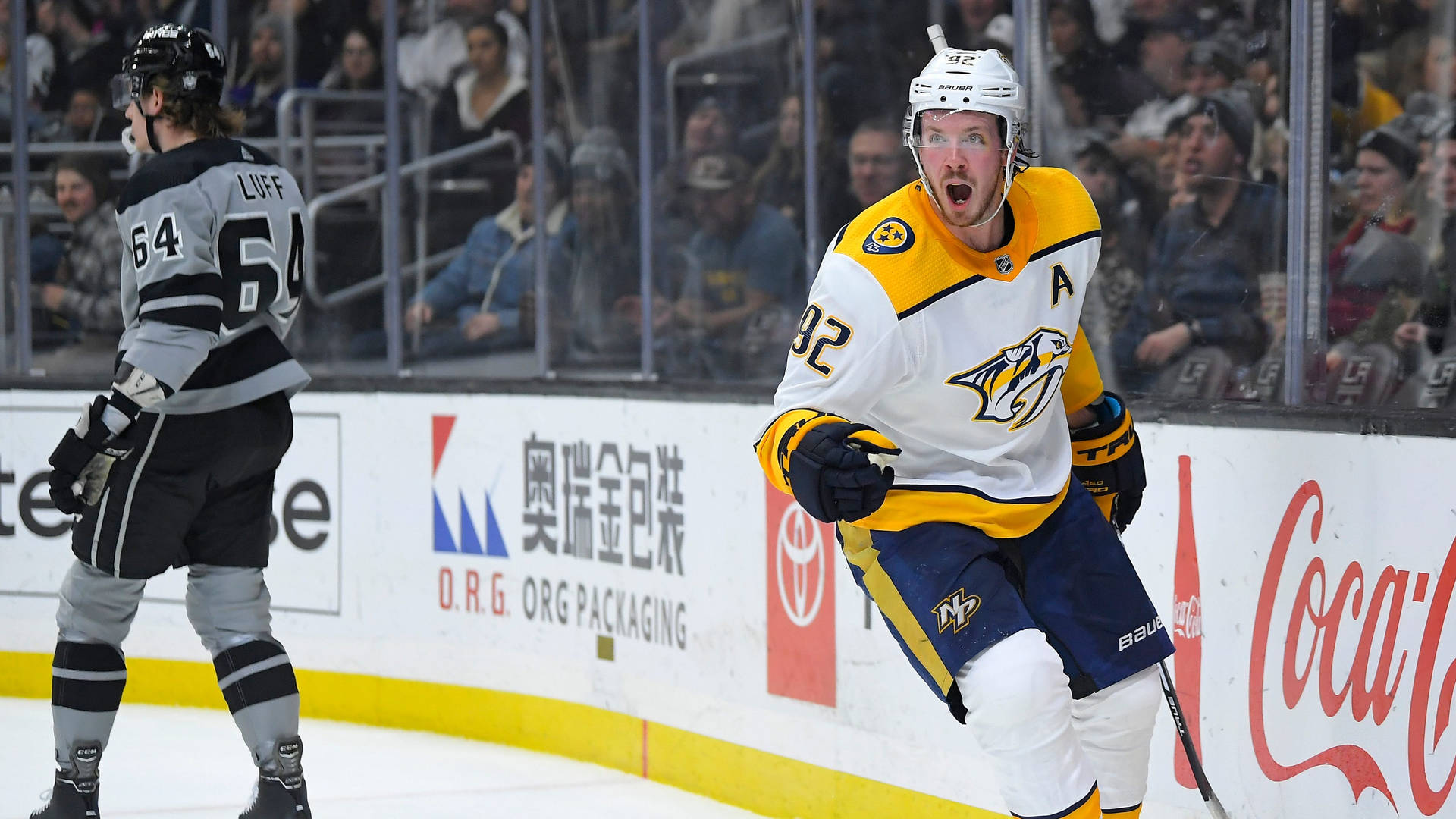 Ryan Johansen Nashville Predators Center Background