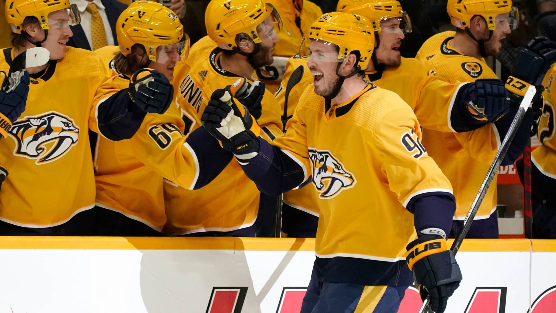 Ryan Johansen Nashville Predators Vs. Chicago Blackhawks Background