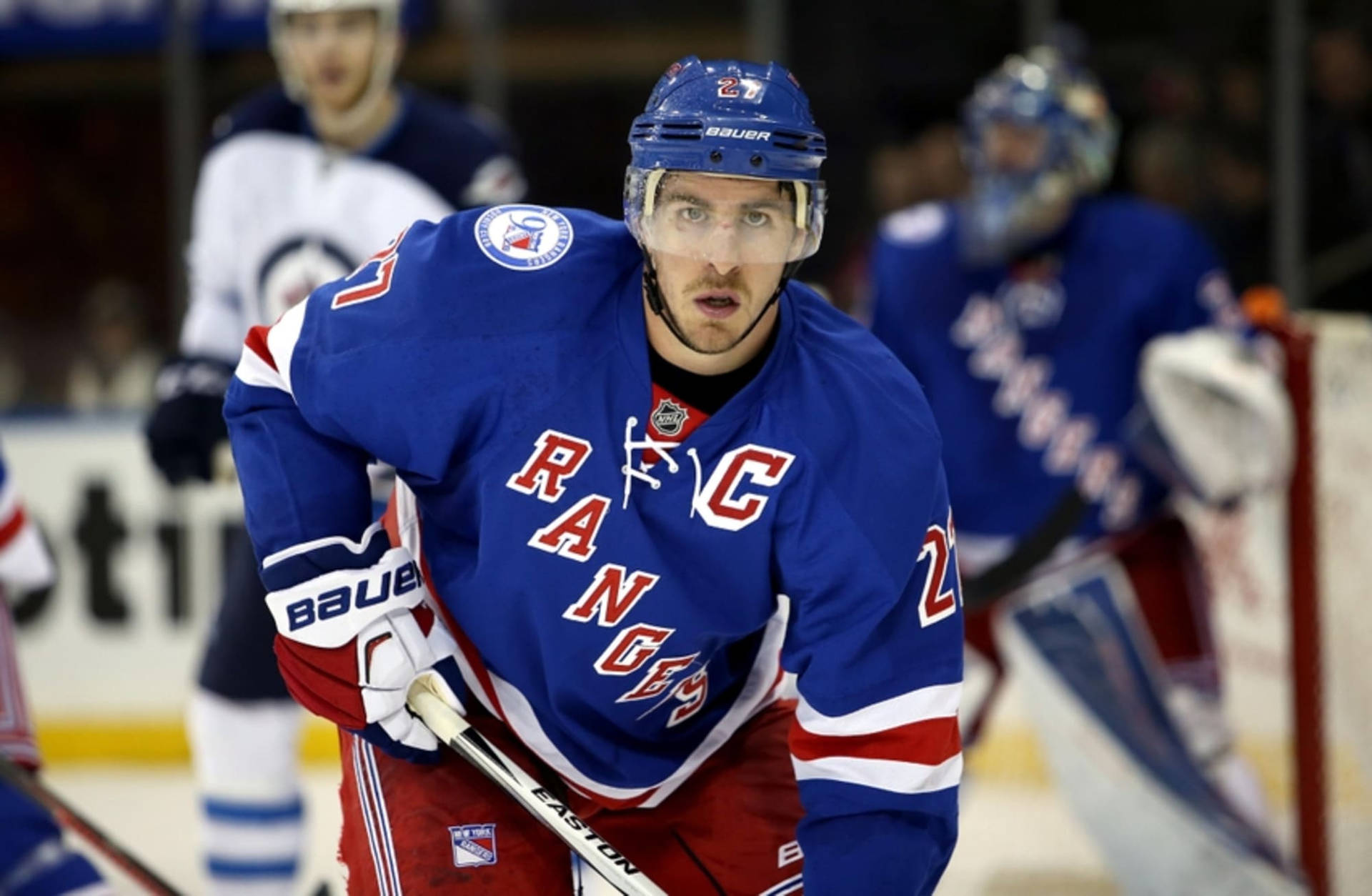 Ryan Mcdonagh Against Columbus Blue Jackets Background