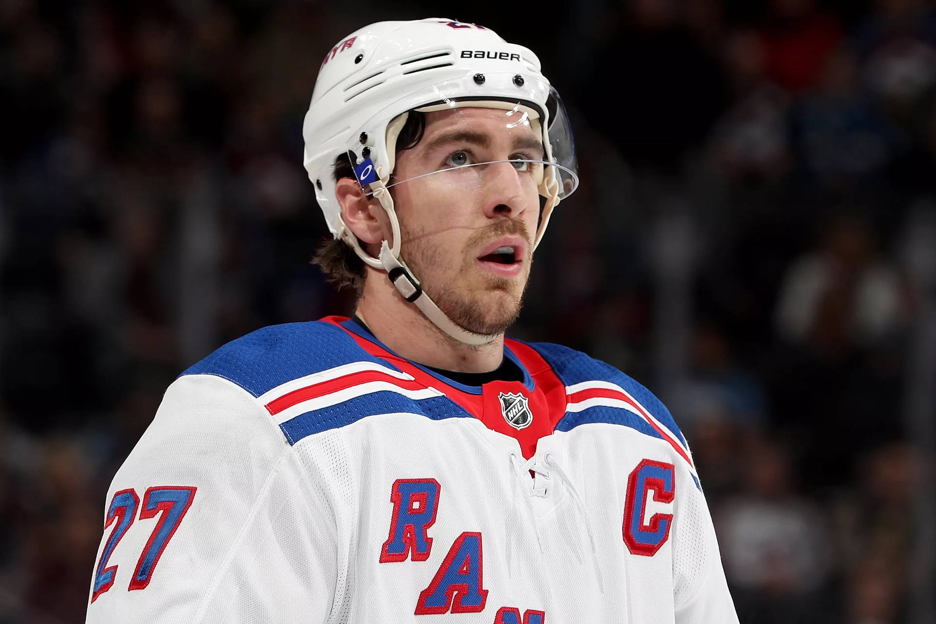 Ryan Mcdonagh New York Rangers Look Up Background