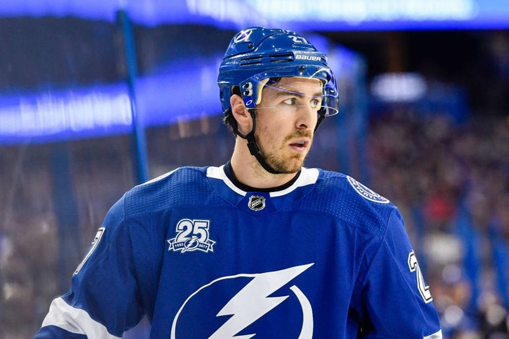 Ryan Mcdonagh Tampa Bay Lightning Vs. Montreal Canadiens Background