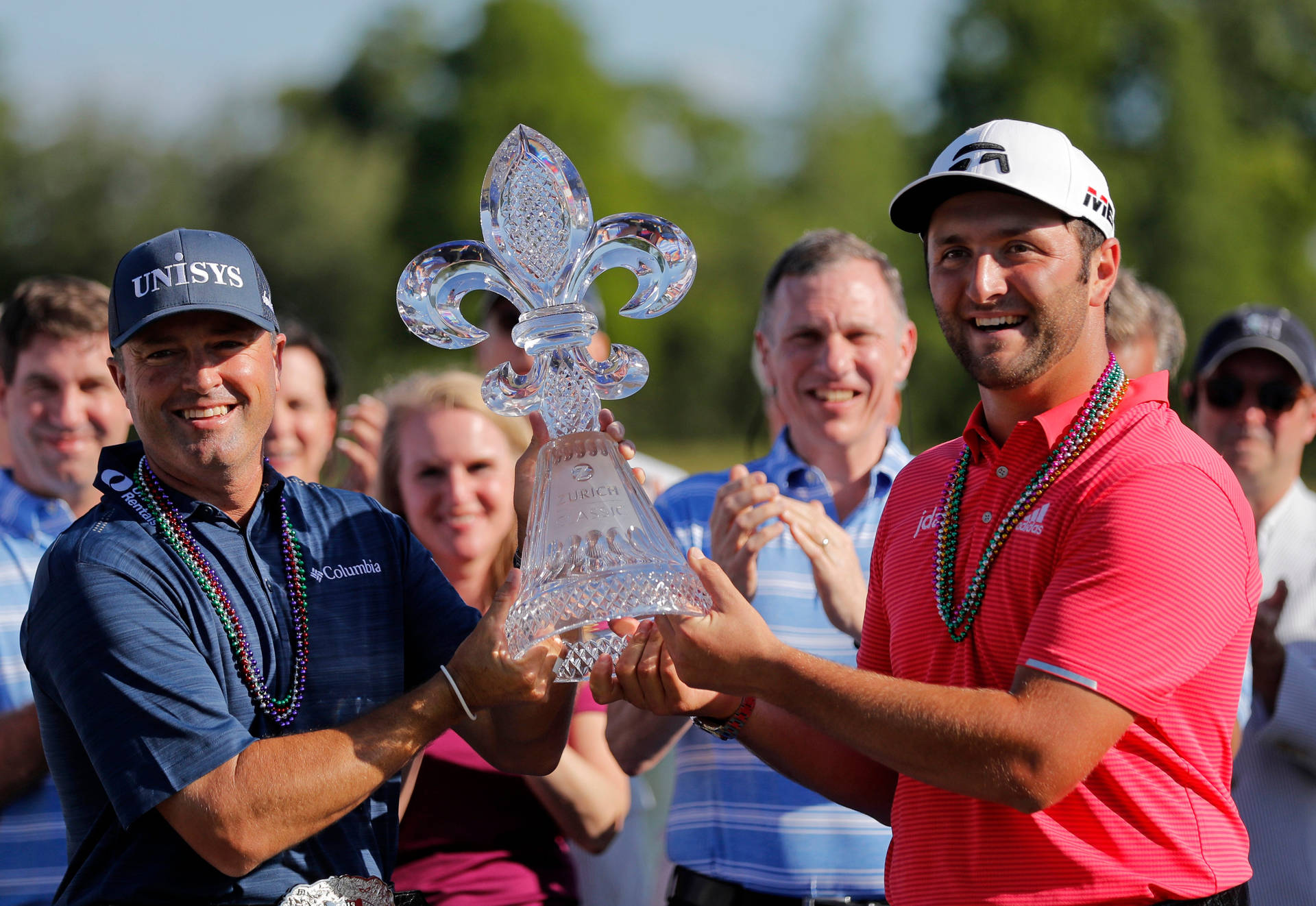 Ryan Palmer Sharing Trophy Background