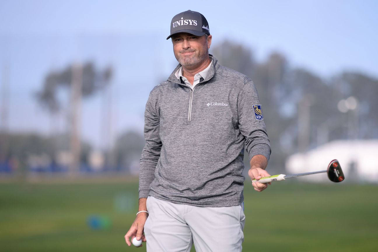 Ryan Palmer Smiling While Walking Background