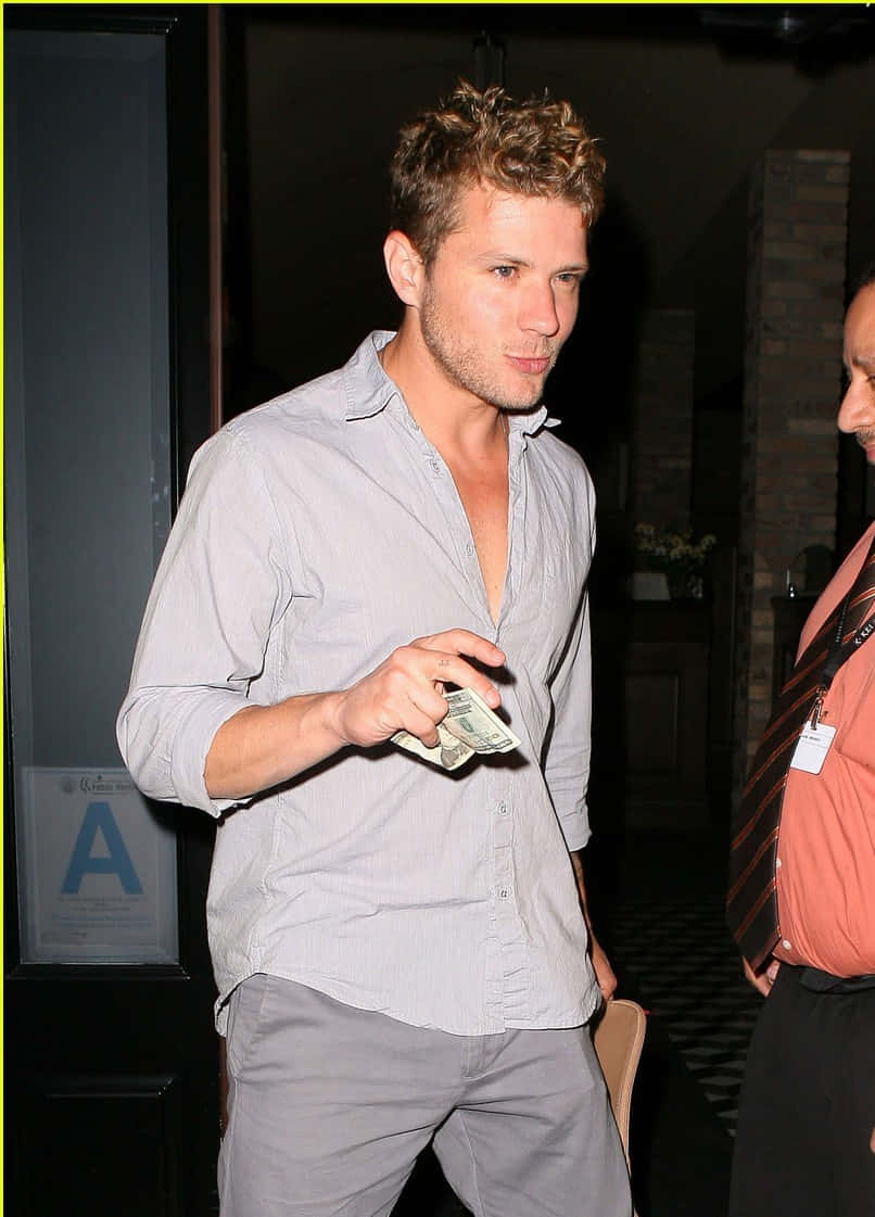 Ryan Phillippe Actor Candid Event Background
