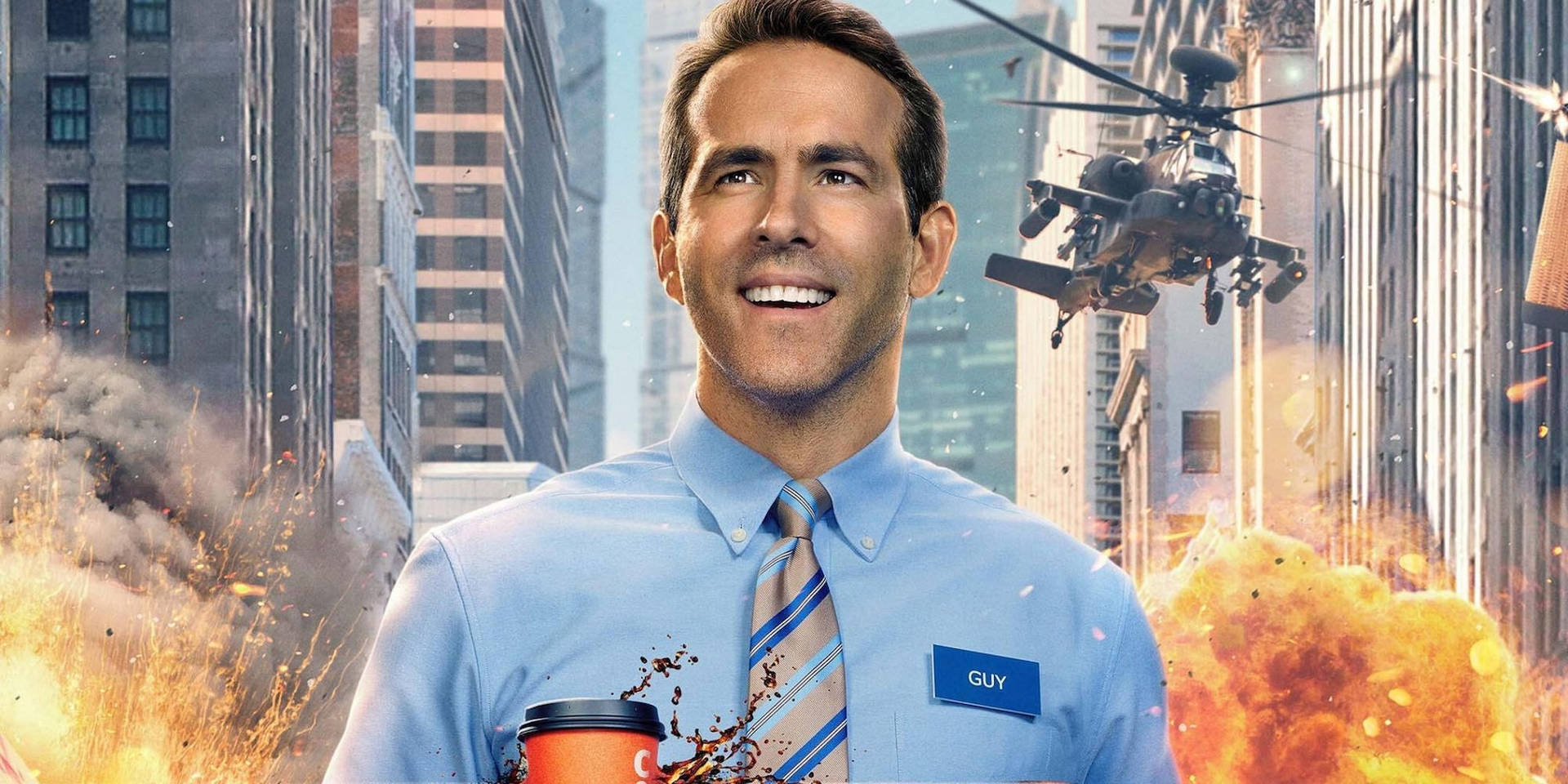 Ryan Reynolds As Free Guy Background