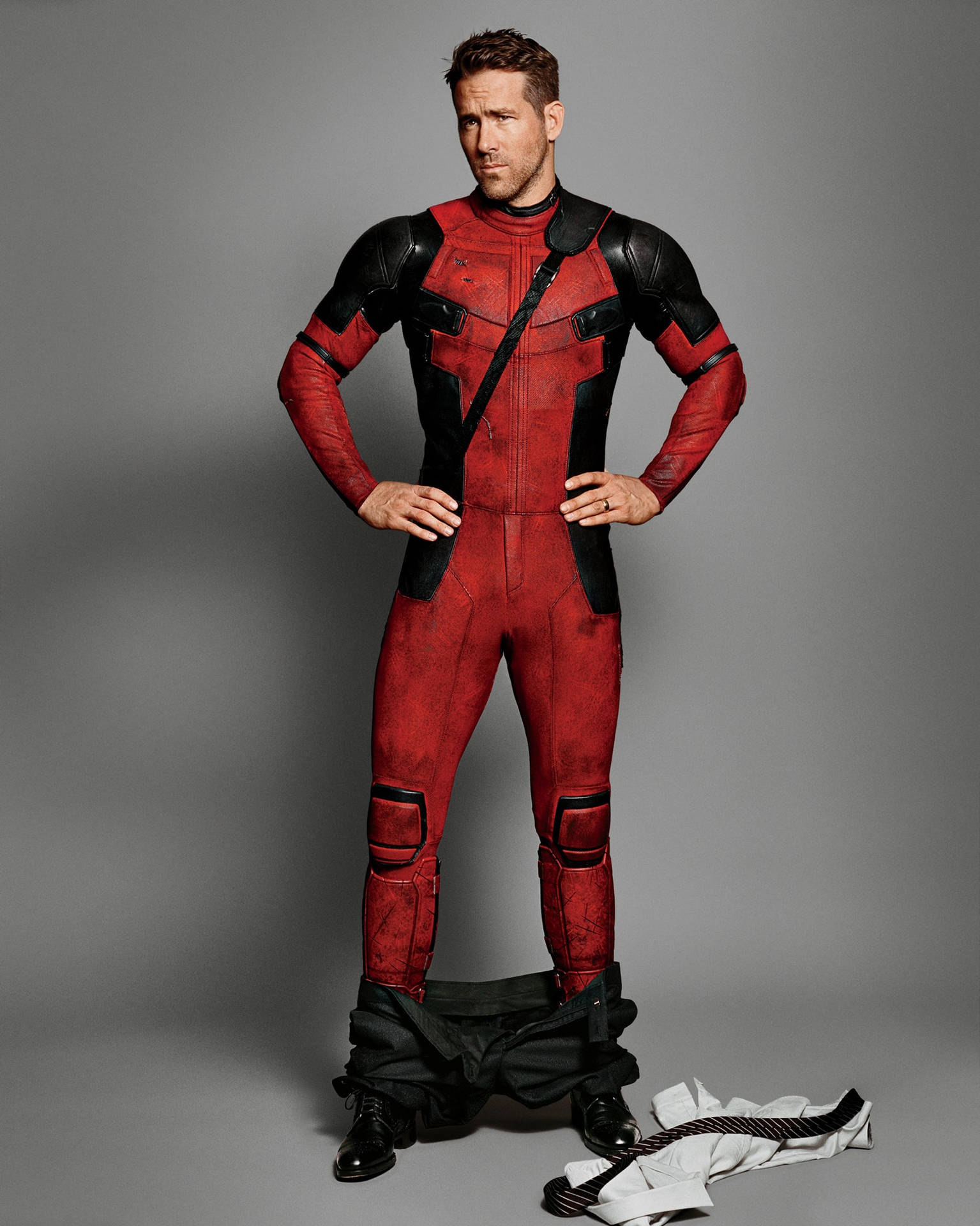 Ryan Reynolds Deadpool Costume Background