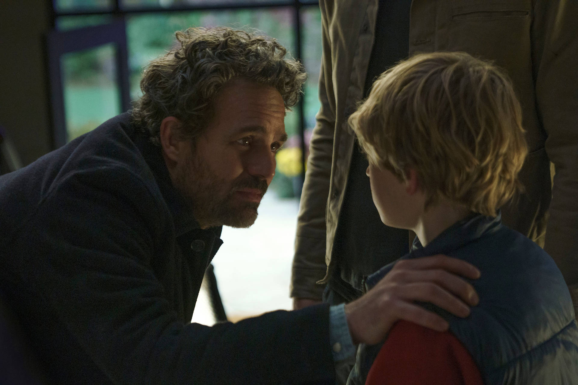 Ryan Reynolds In The Adam Project Interacting With His Young Self.