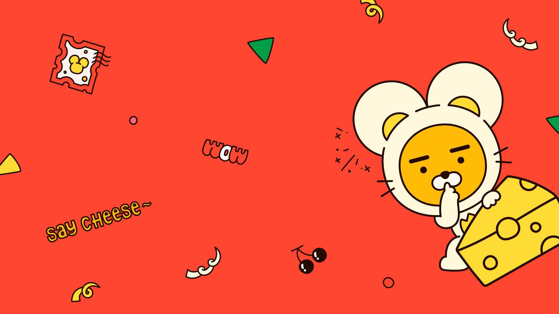 Ryan, The Mouse Of Kakao Friends Background