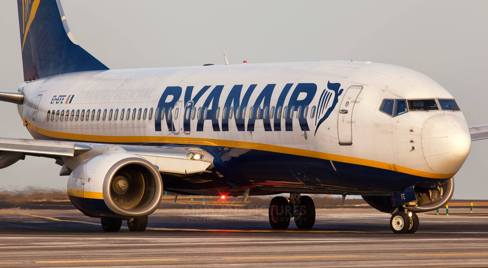 Ryanair Logo On Side Of Plane