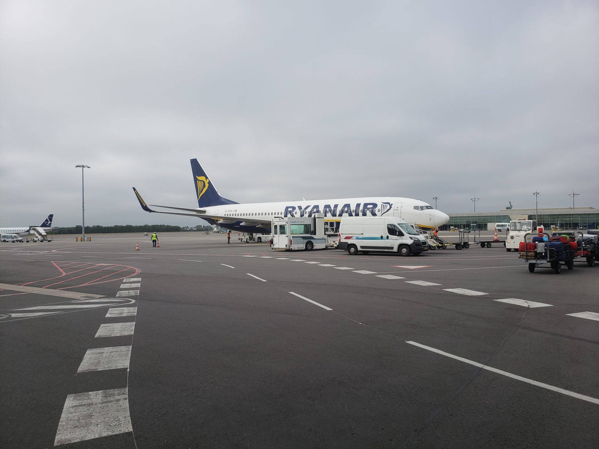 Ryanair On Gray Tarmac Runway