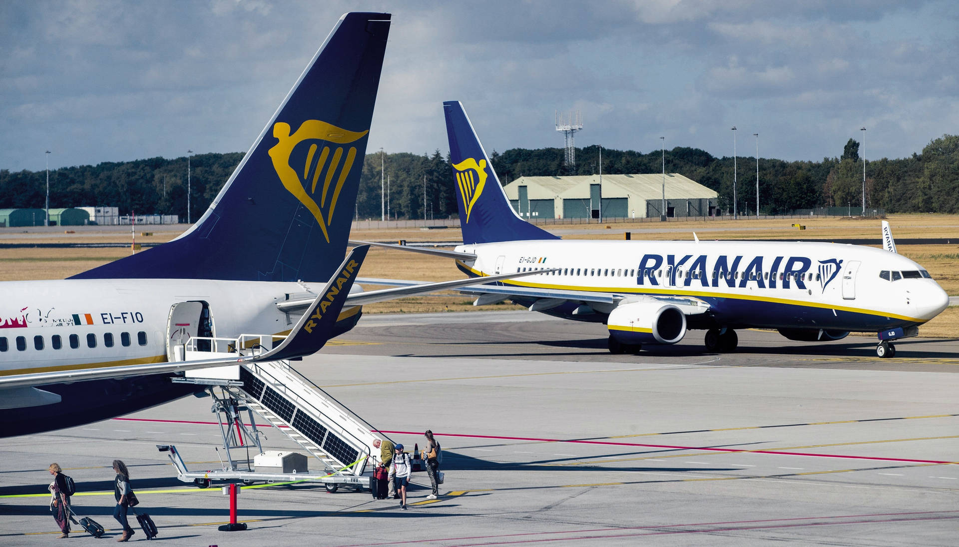 Ryanair Planes Open Exit Background