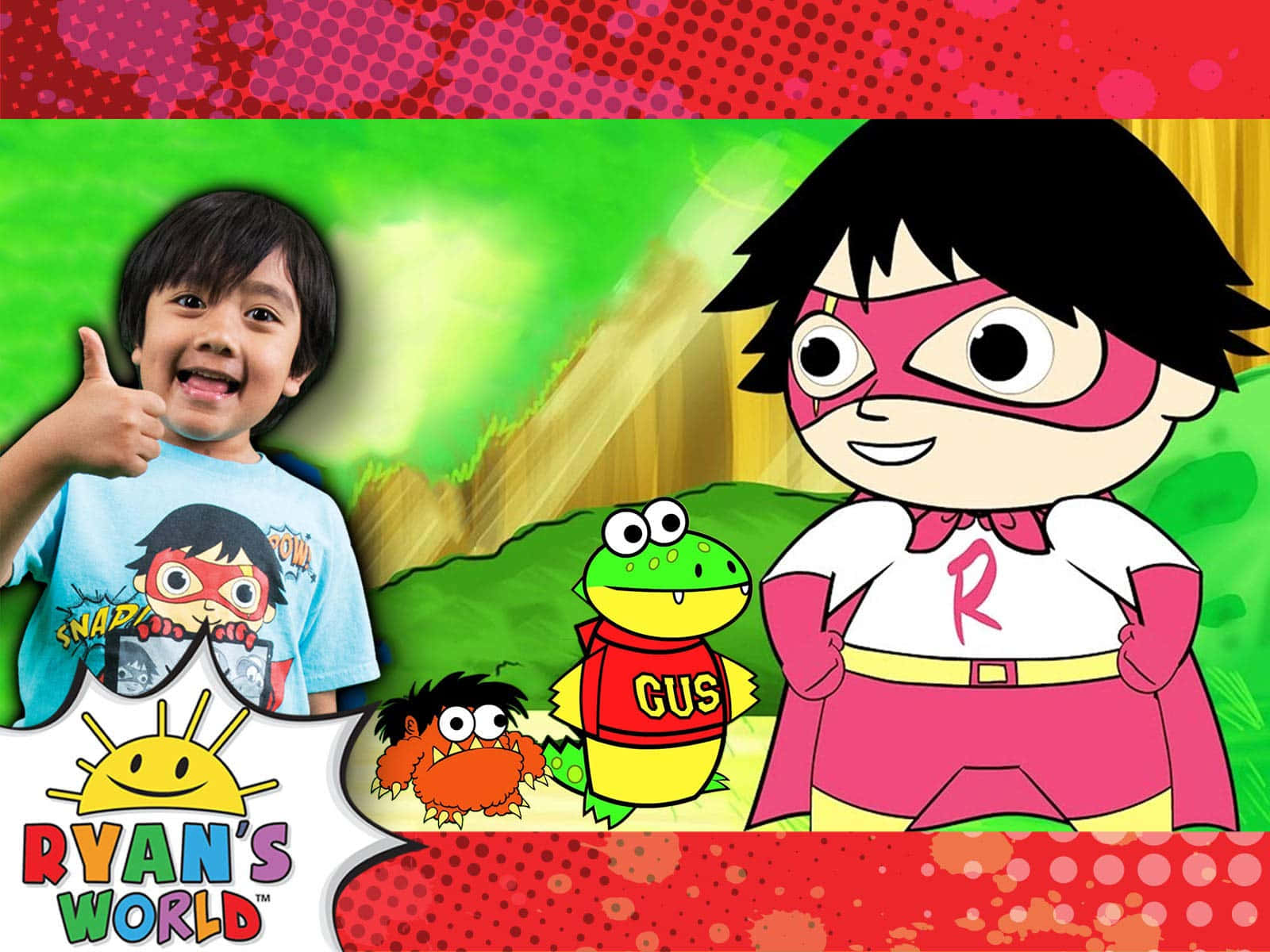 Ryans World Thumbs Up Background