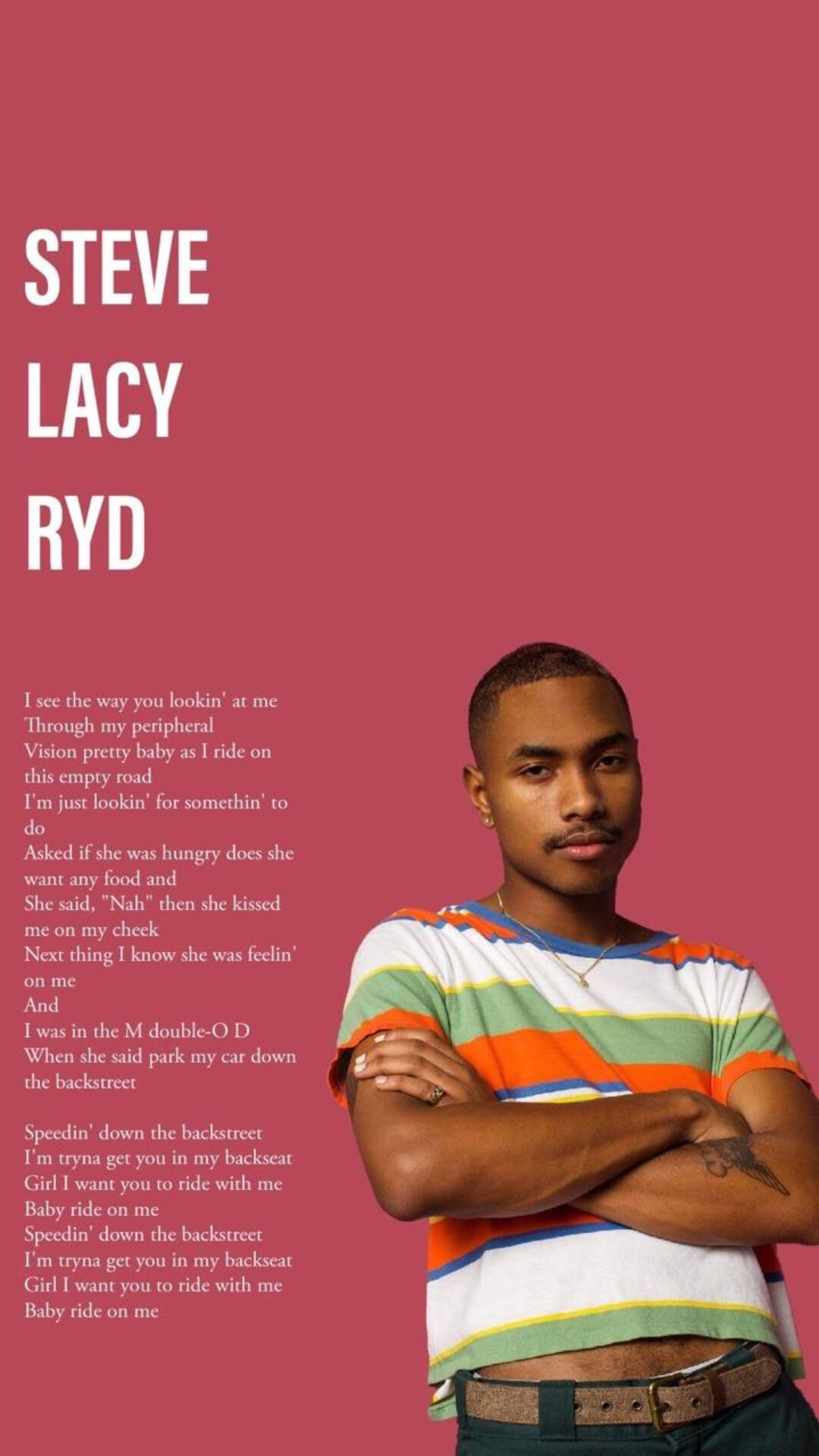 Ryd Steve Lacy Song Poster Background