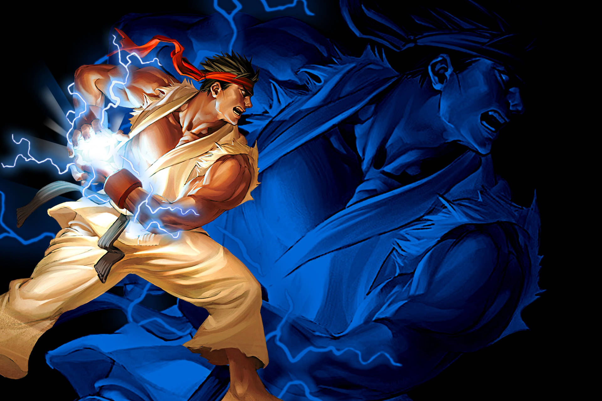 Ryu Hadouken Street Fighter 4k Background