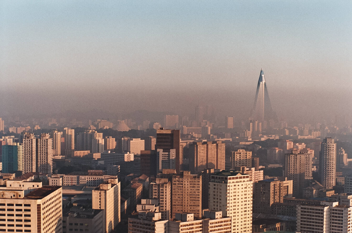 Ryugyong Hotel Pyongyang From Afar