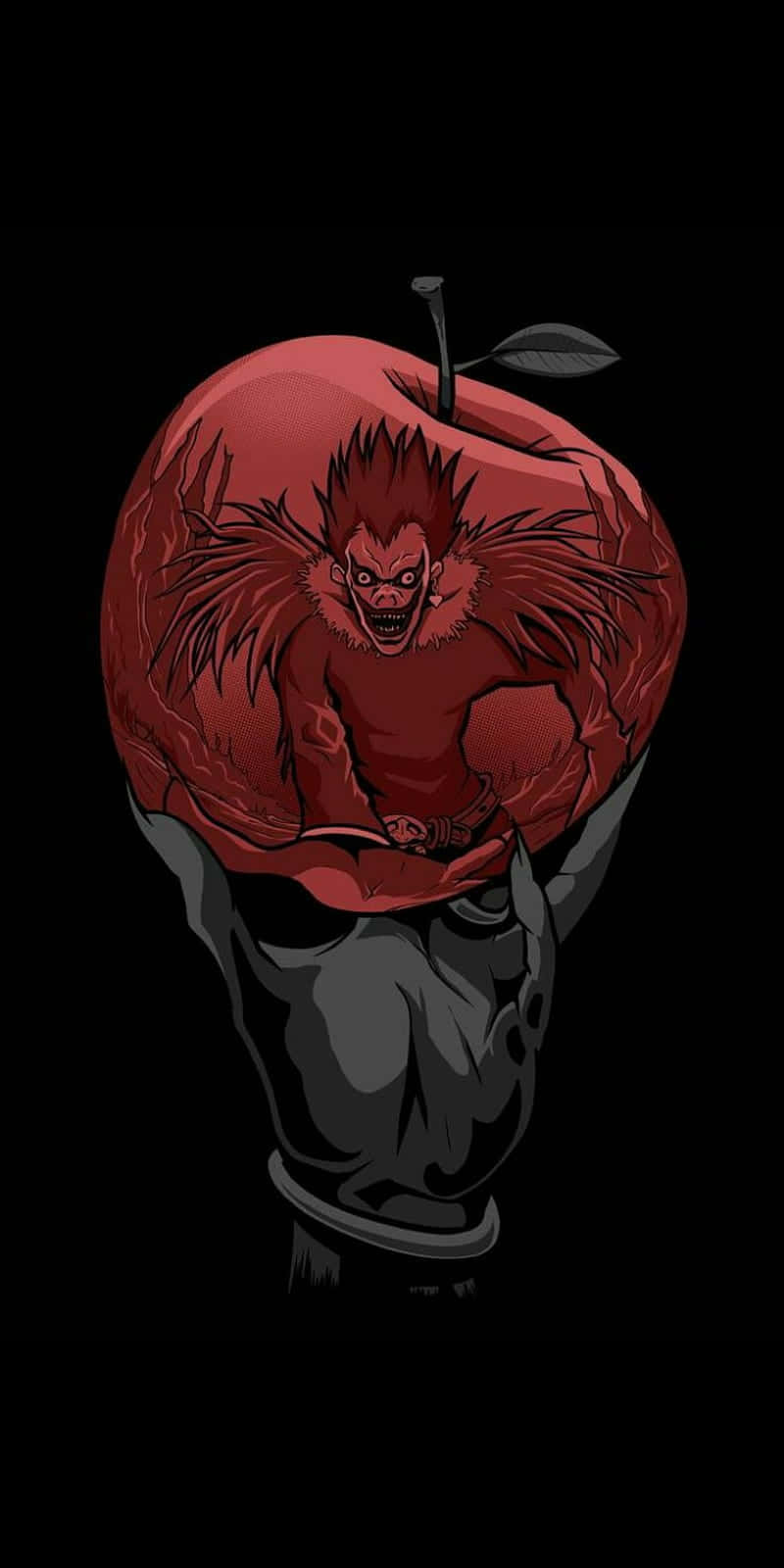 Ryuk Apple Reflection Artwork Background