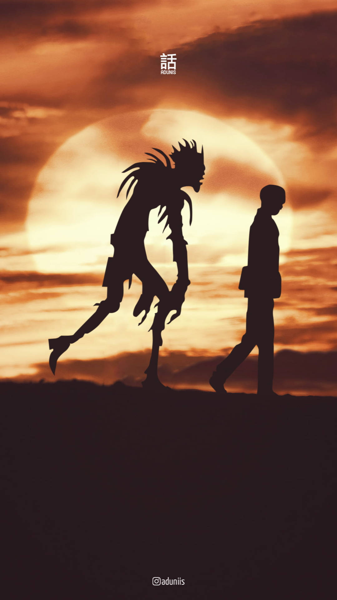 Ryuk Following Light Death Note Phone Background