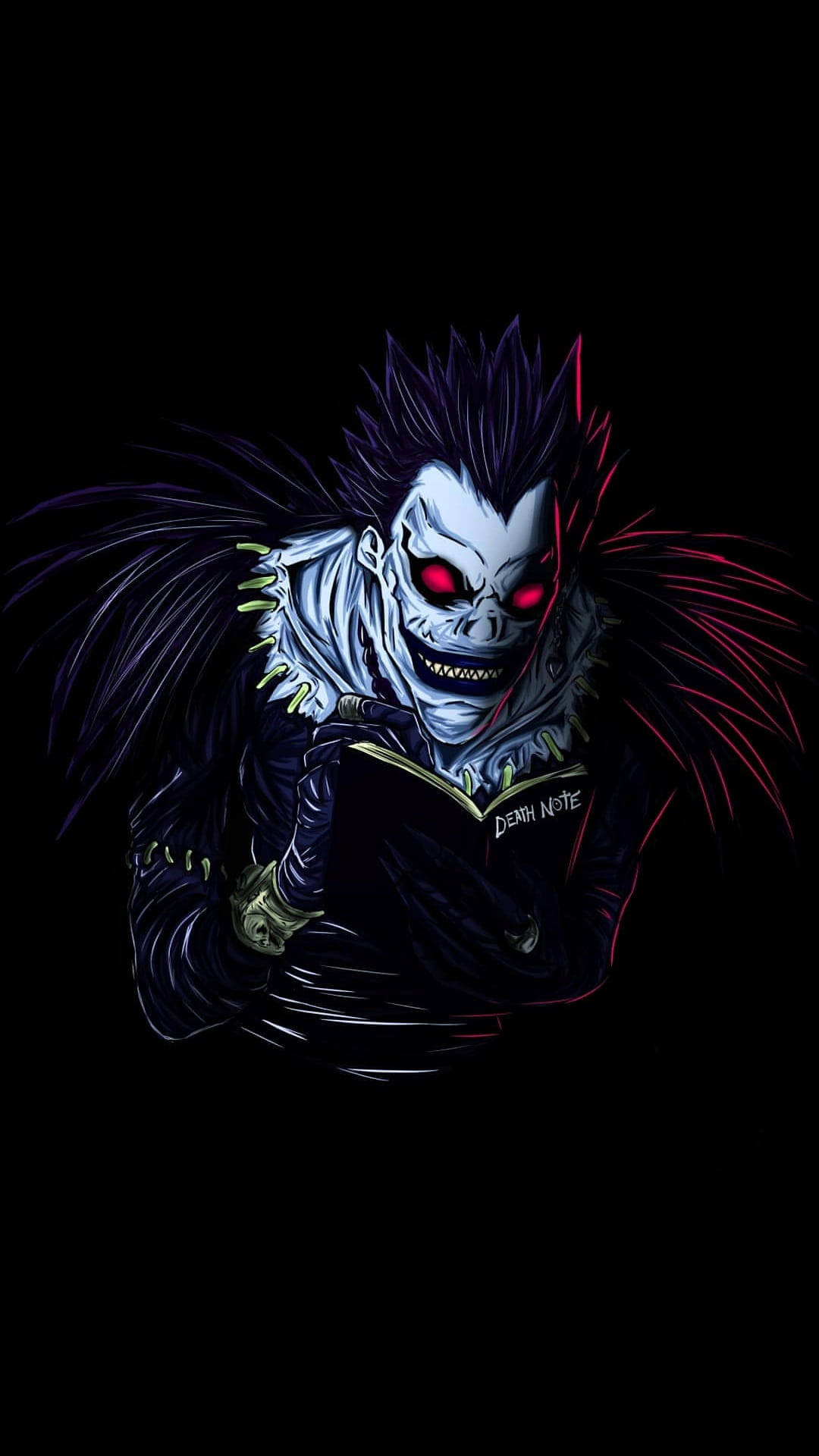 Ryuk Holding The Death Note Phone Background