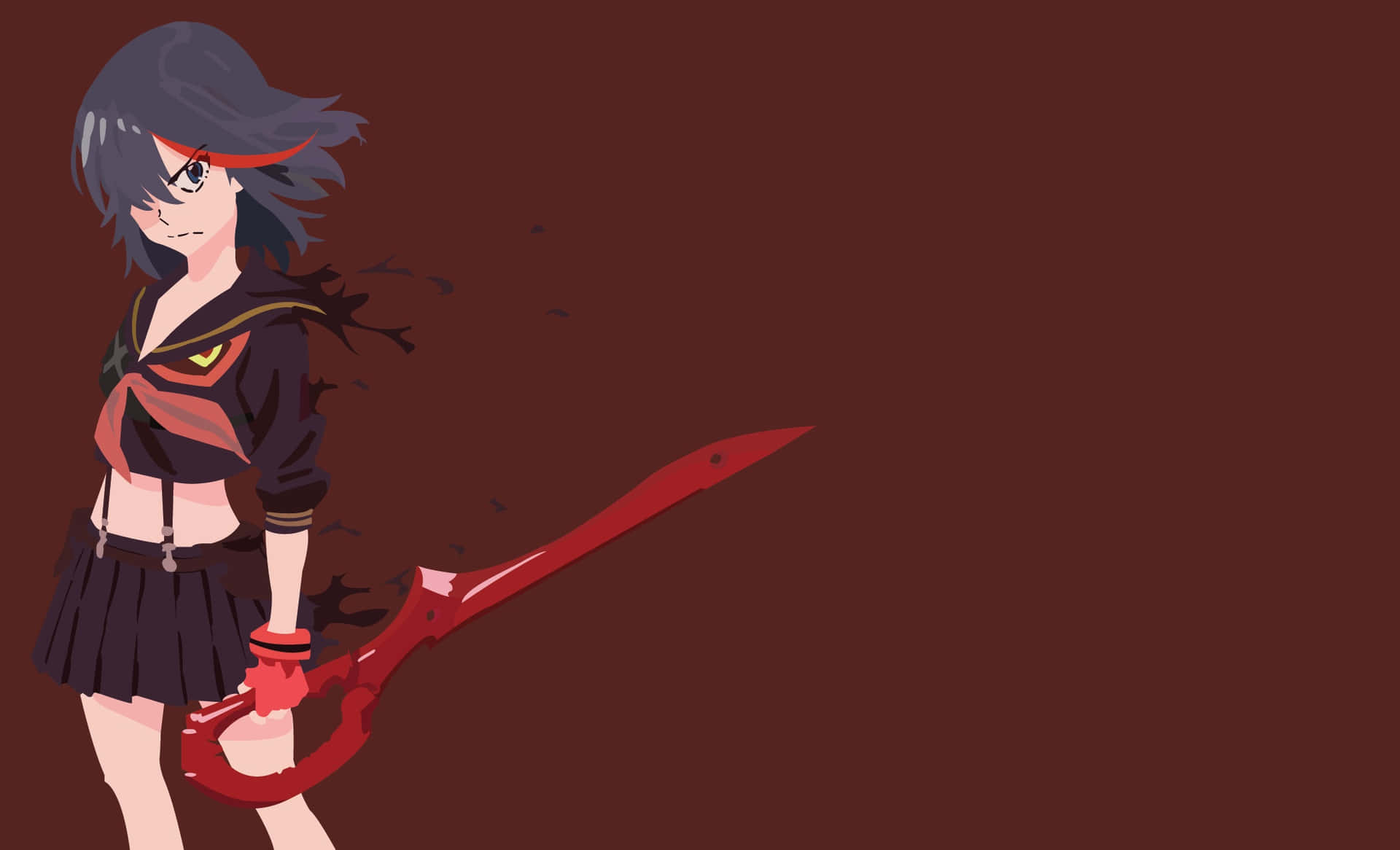 Ryuko Matoi In Action With Her Scissor Blade