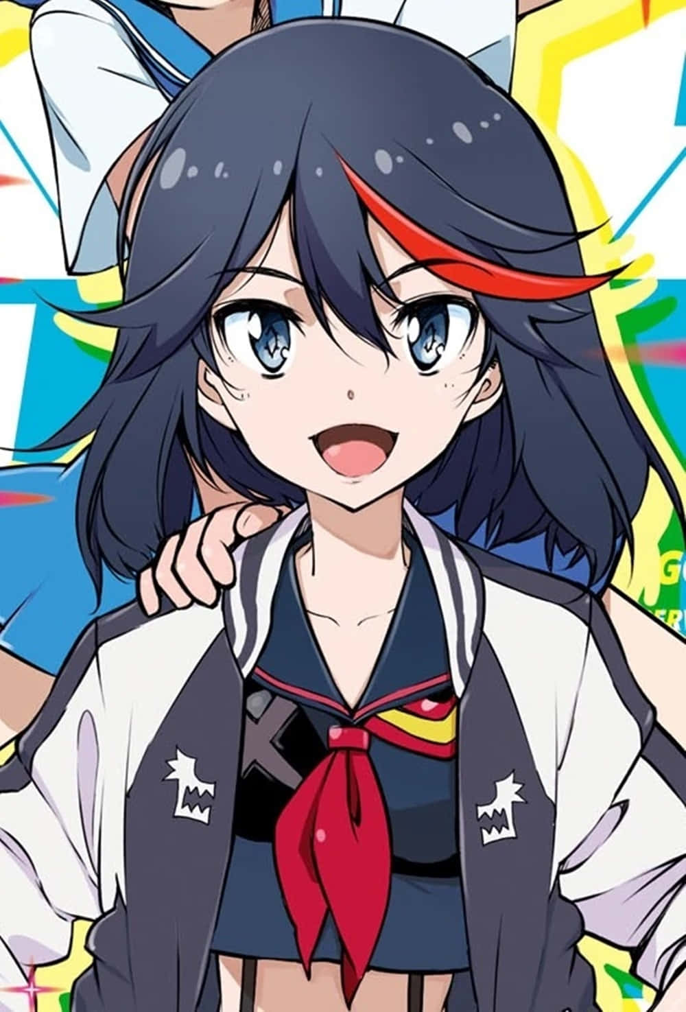 Ryuko Matoi In Her Iconic Battle Outfit Background