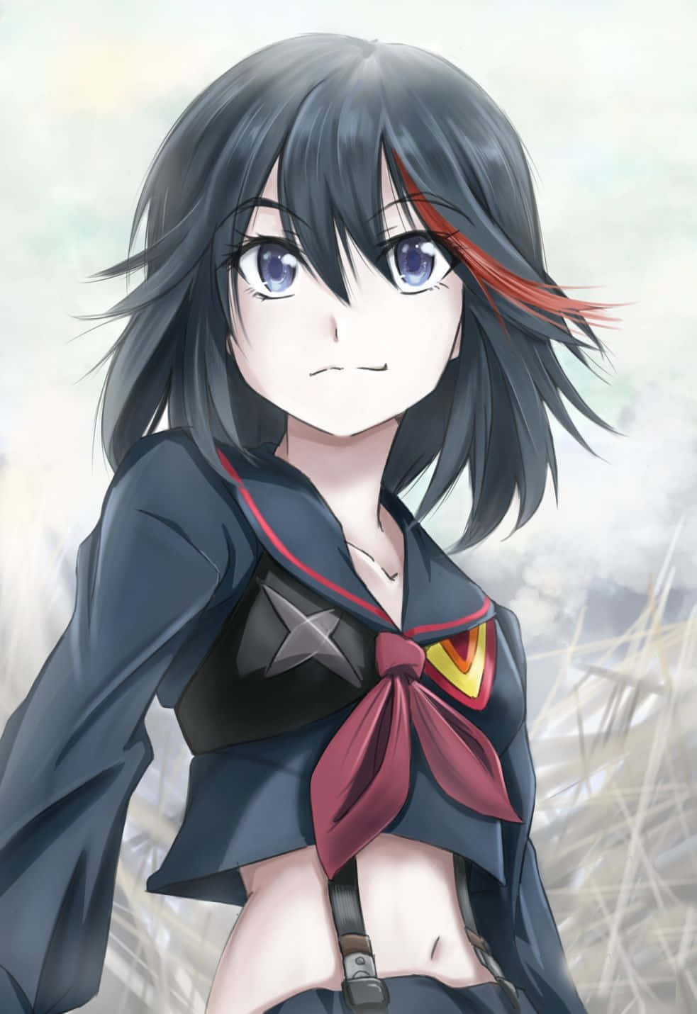 Ryuko Matoi Ready For Action In A High-quality Wallpaper Background