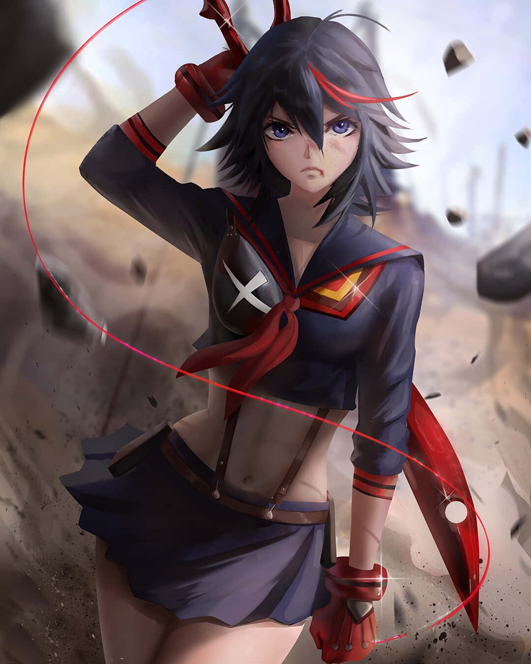 Ryuko Matoi - The Fierce Protagonist Of Kill La Kill Background