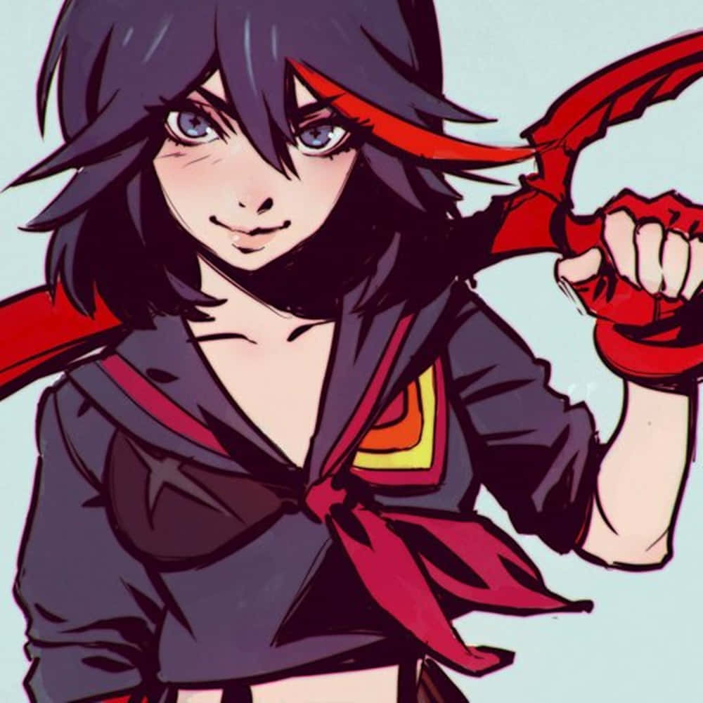 Ryuko Matoi Unleashes Her Fury In Stunning Display Background