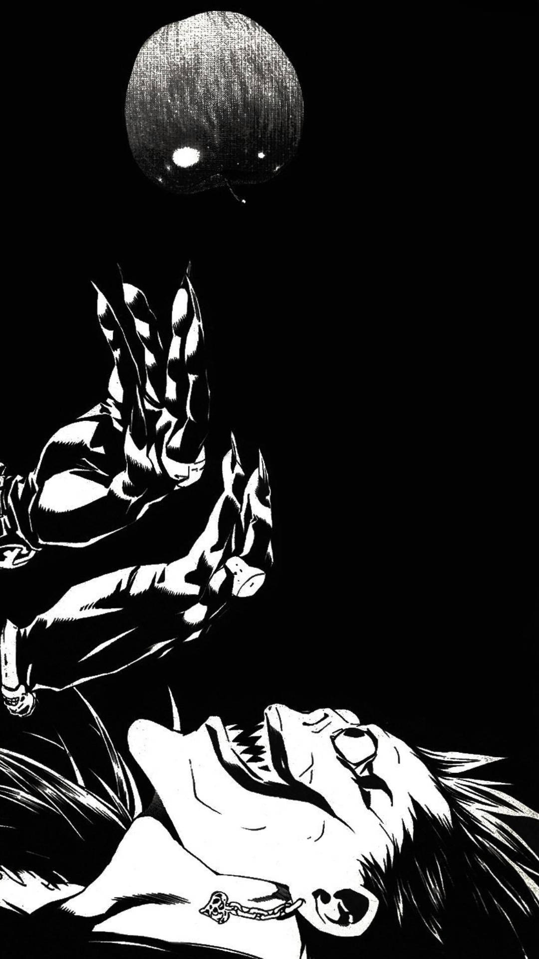Ryuk’s Black And White Death Note Iphone Background