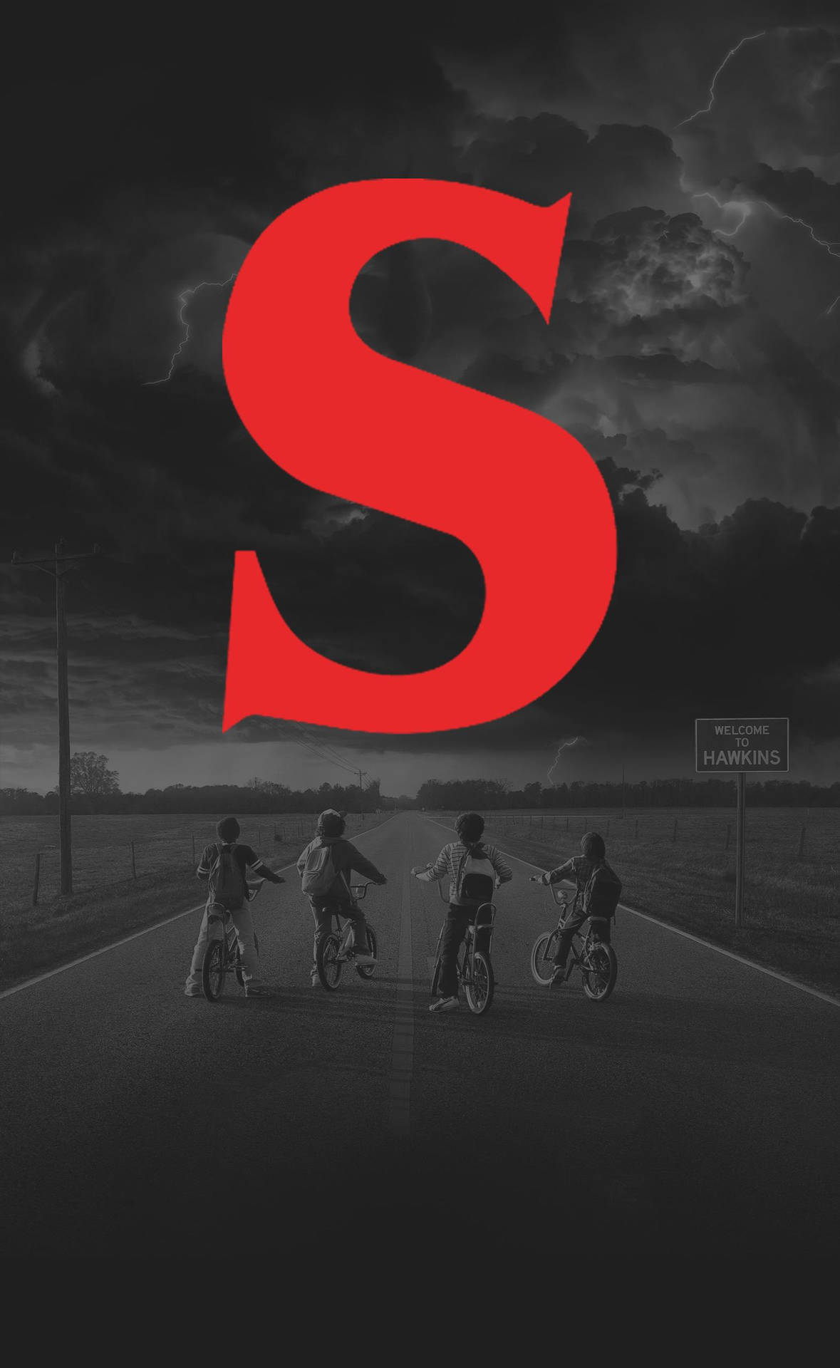 S For Stranger Things Poster Background