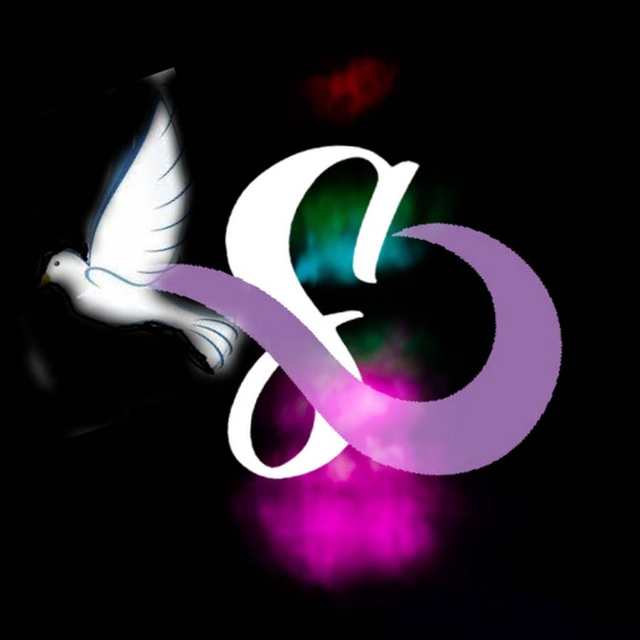 S Letter Art And Dove Background