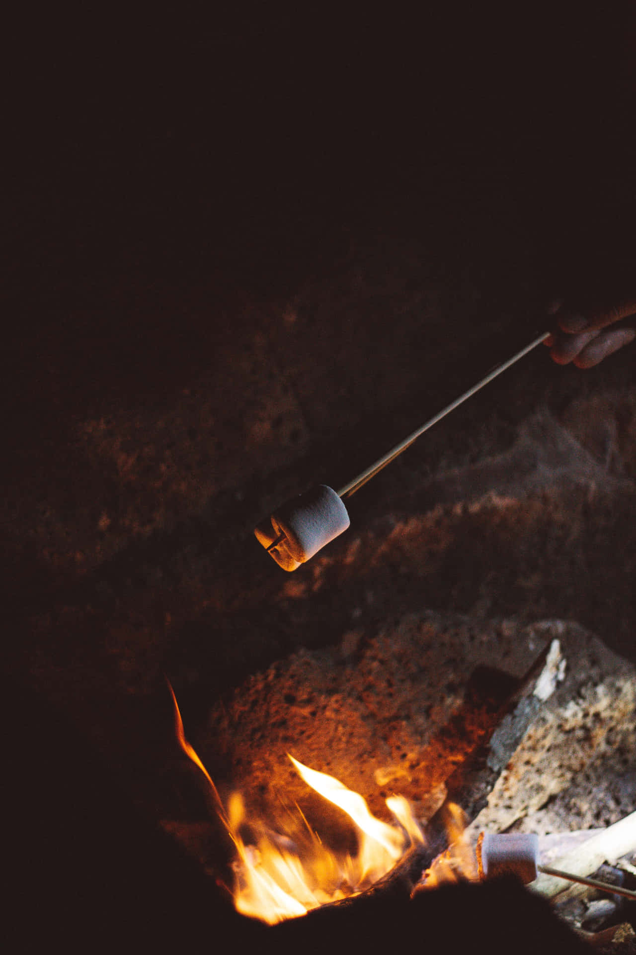 S'mores Marshmallow Campfire Background