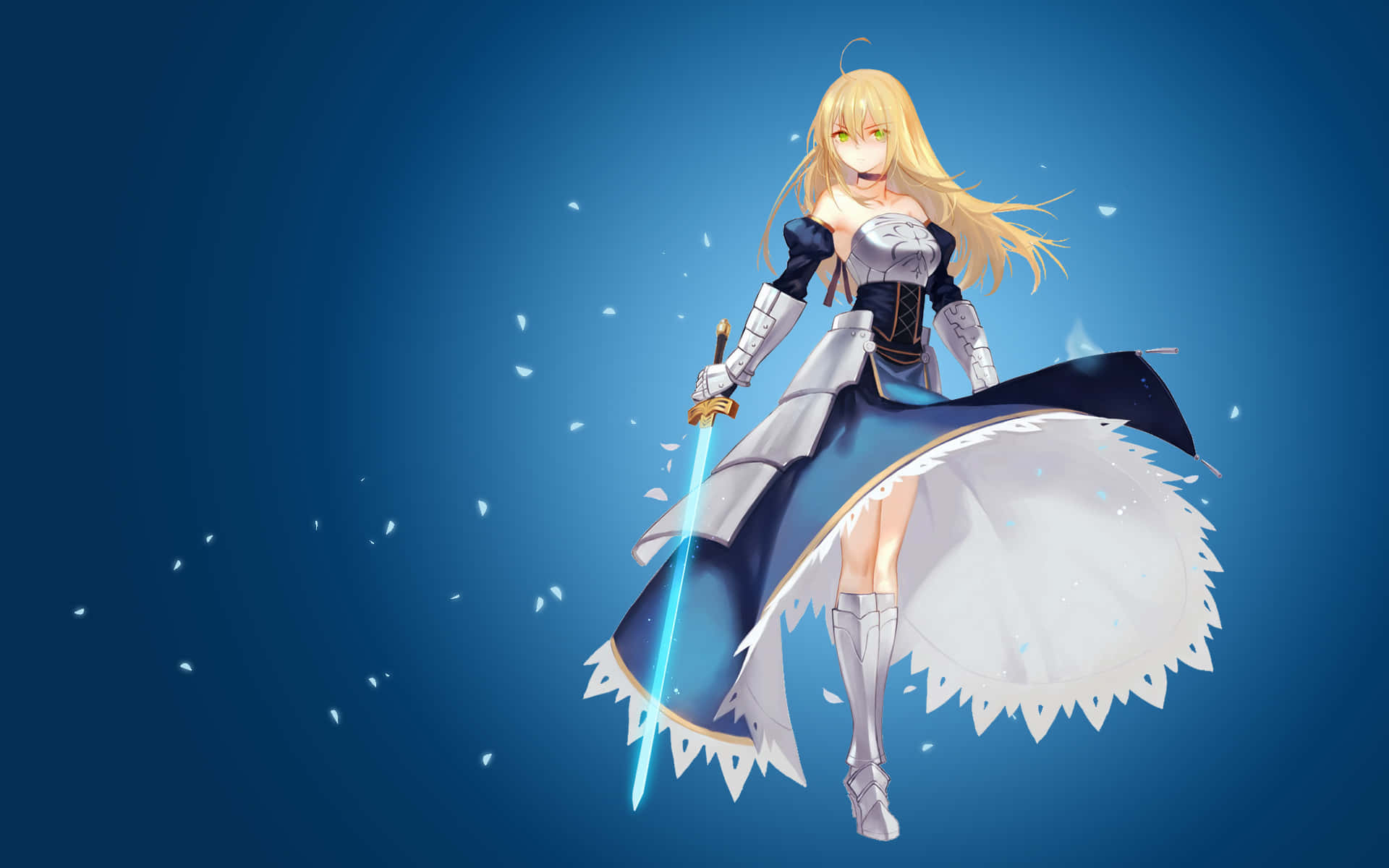 Saber Fate Stay Night Untied Hair Background