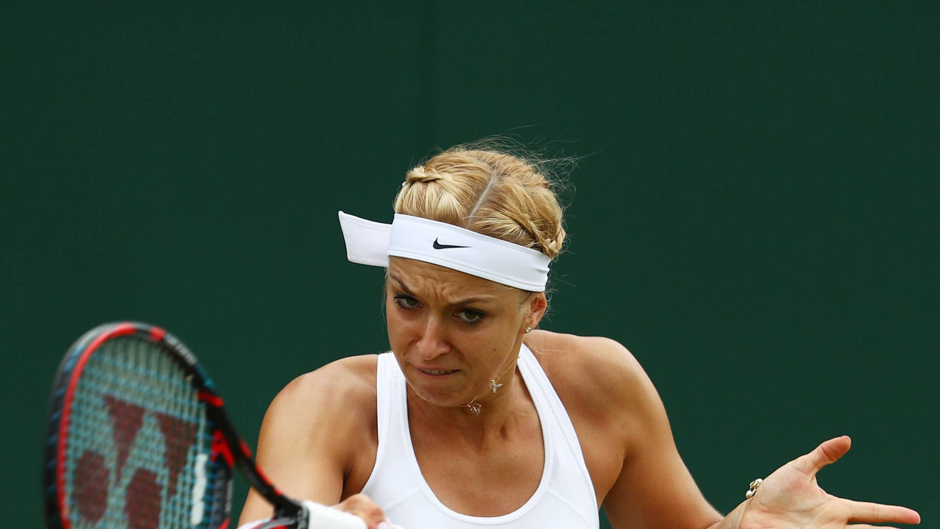 Sabine Lisicki Focused Expression Background