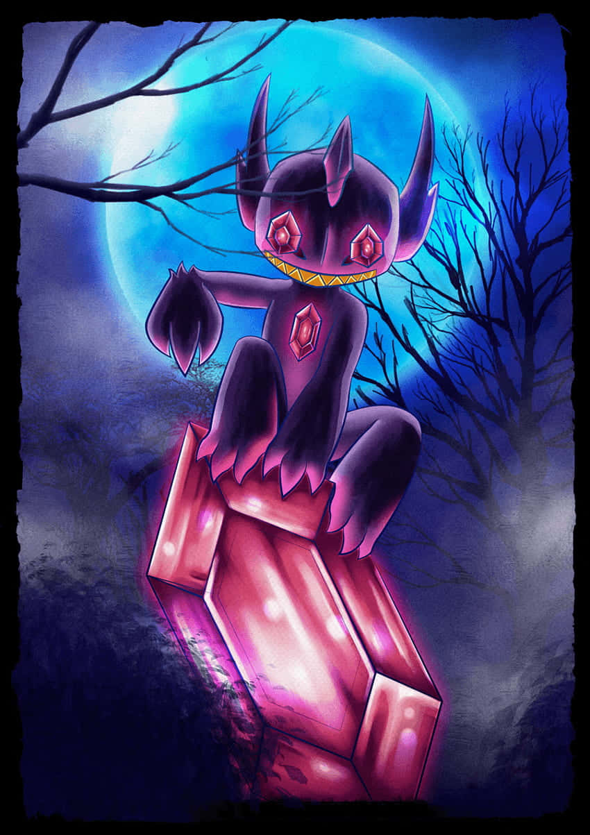 Sableye Full Moon Background