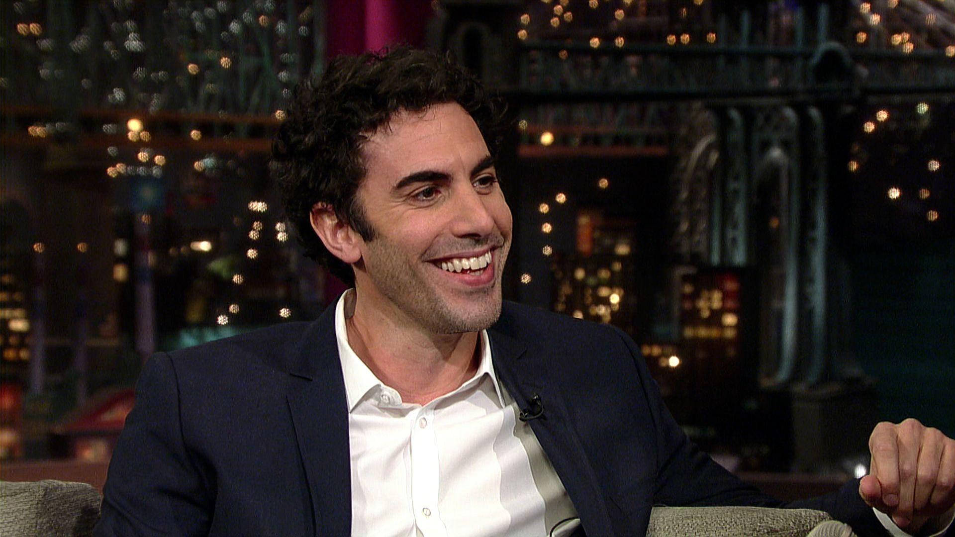 Sacha Baron Cohen On Late Show