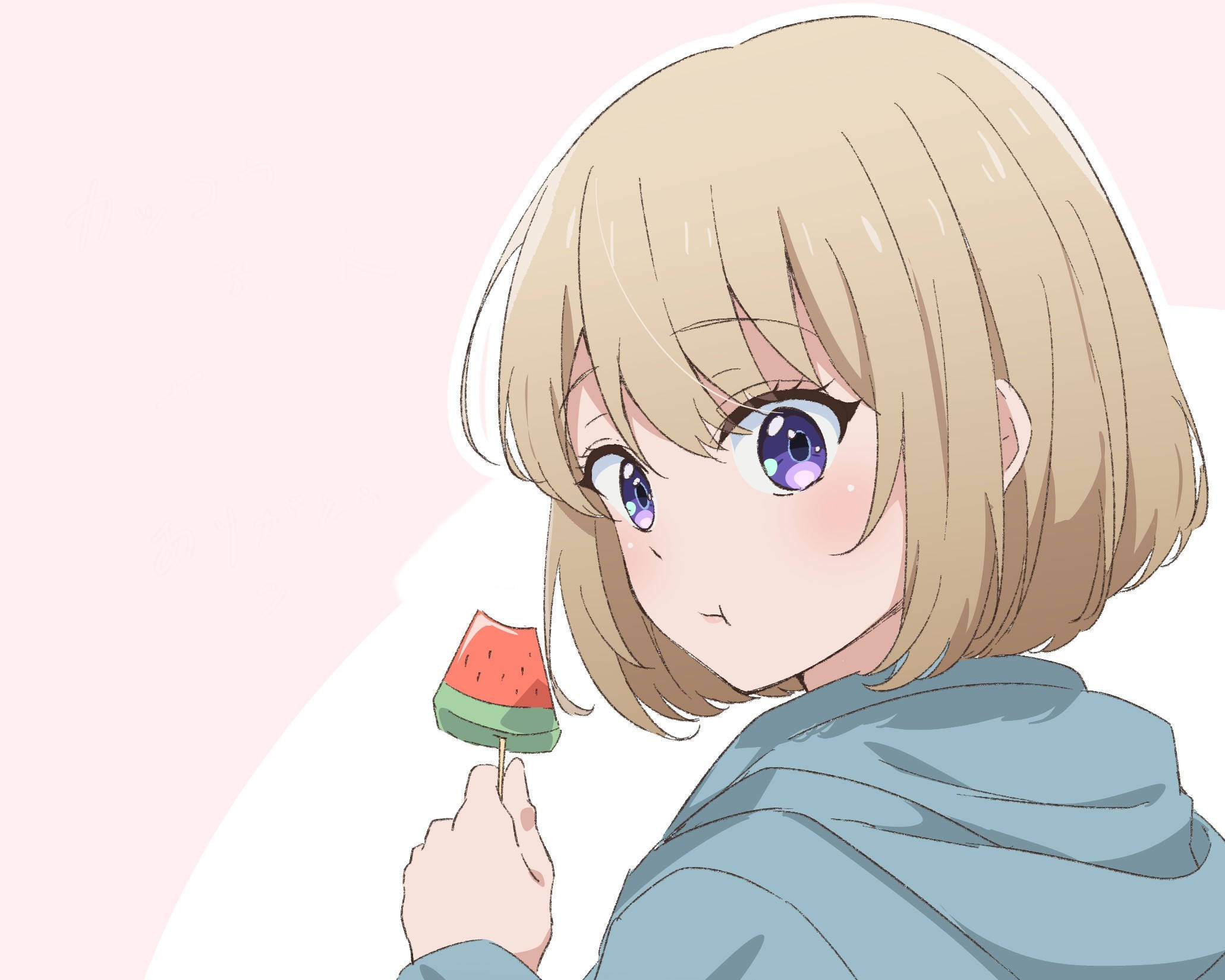 Sachi From A Couple Of Cuckoos Enjoying Strawberries Background