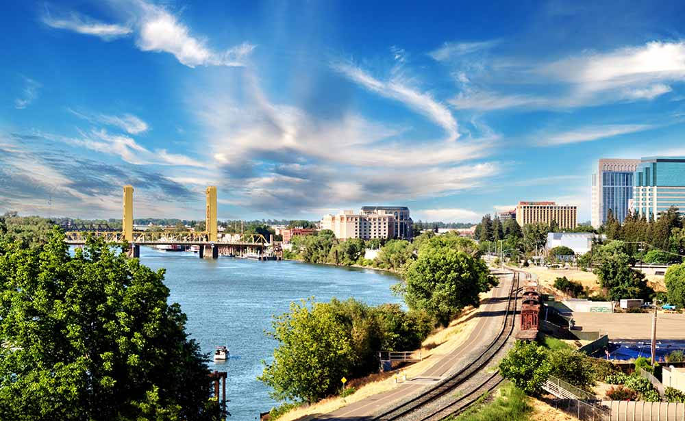 Sacramento City At Daytime Background