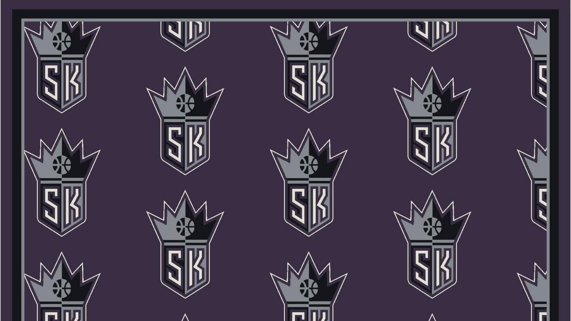 Sacramento Kings Emblem Pattern Background