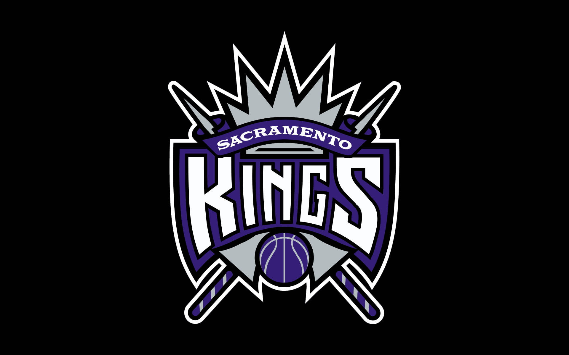 Sacramento Kings Logo In Black Background
