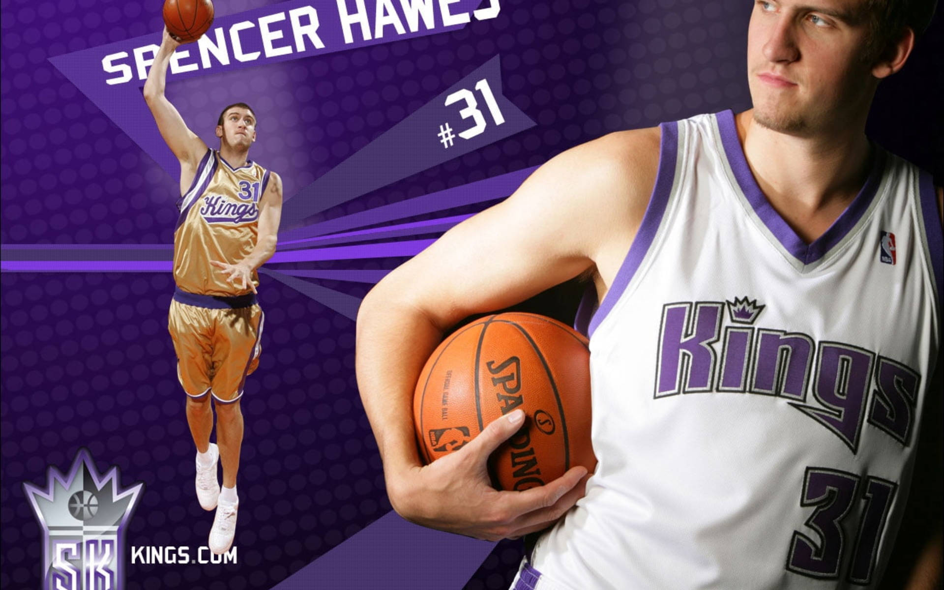 Sacramento Kings Spencer Hawes Digital Cover Background
