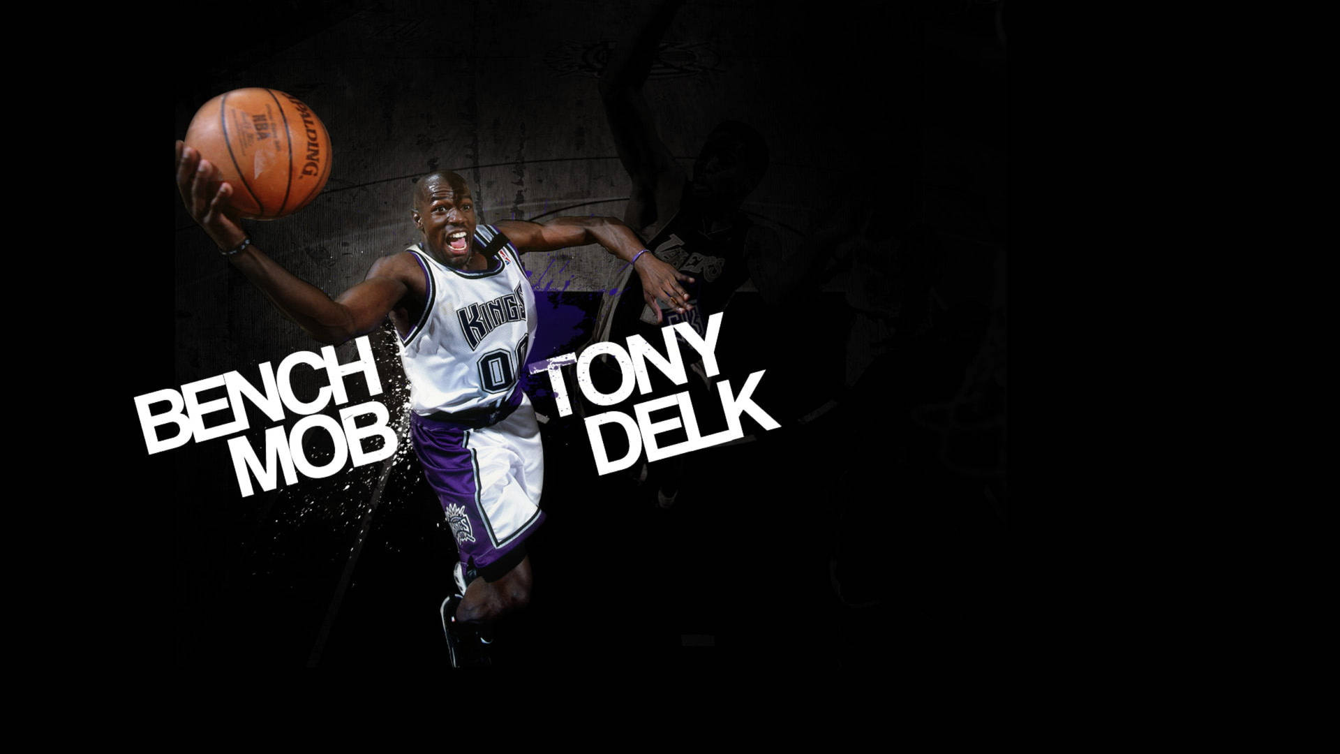 Sacramento Kings Tony Delk Digital Cover Background
