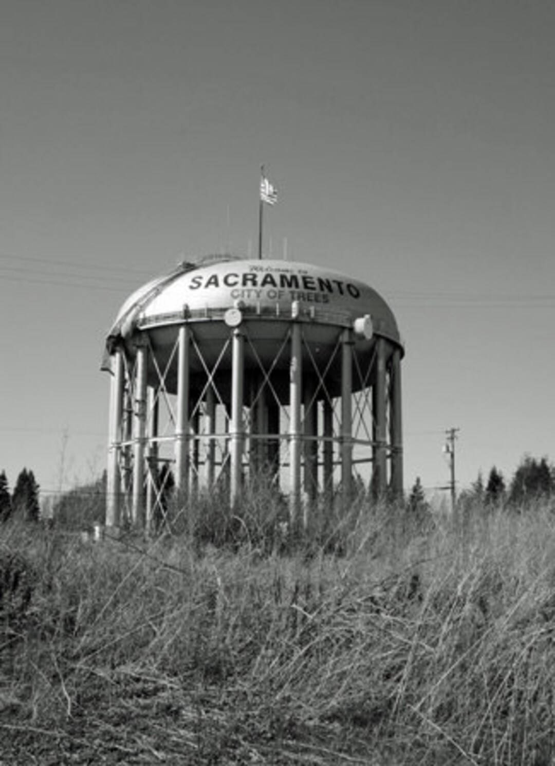 Sacramento Water Tower Background