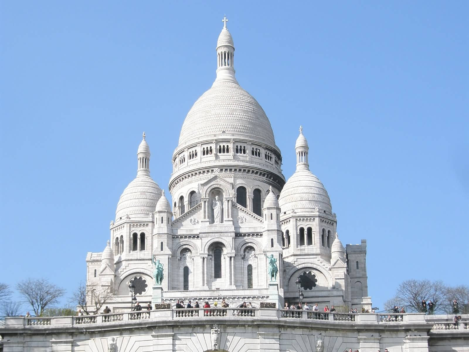 Sacre Coeur Basilica Observation Platform Background