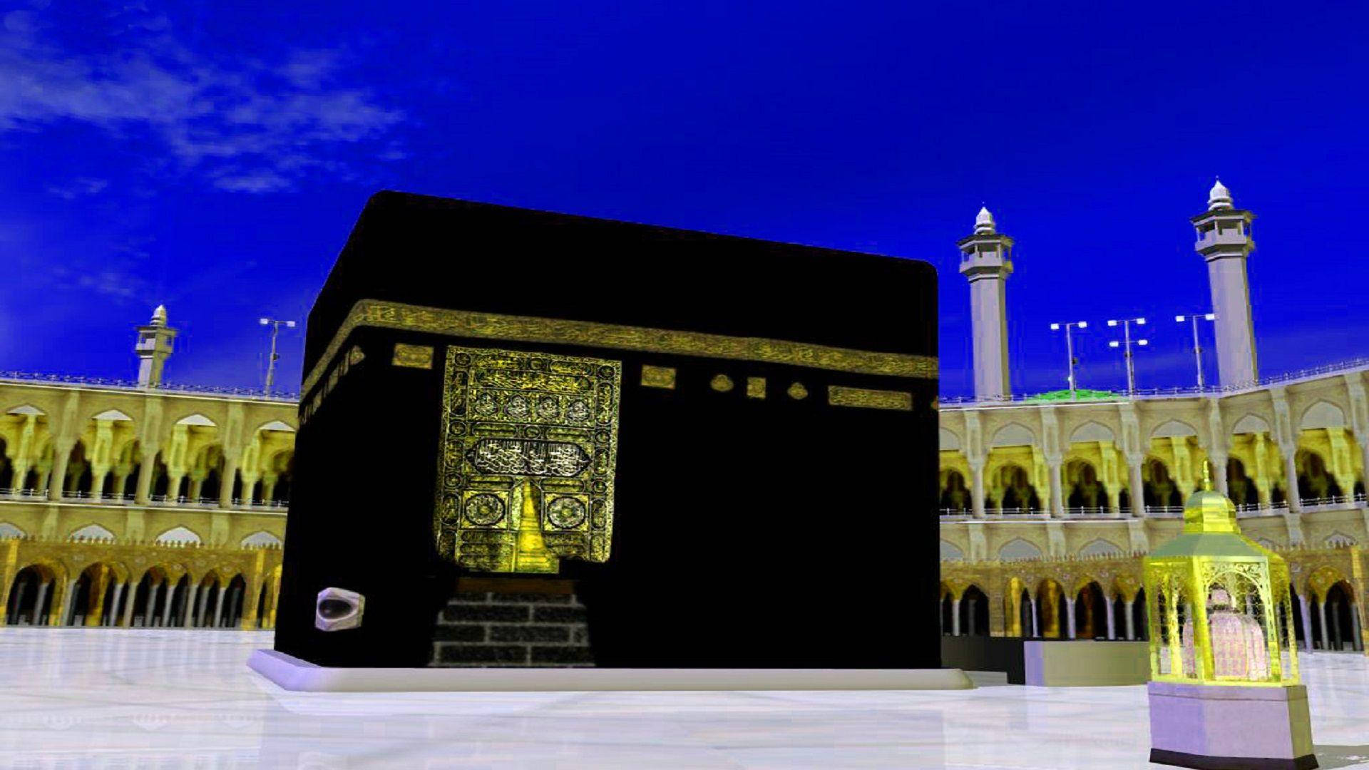 Sacred Black Kaaba Shrine Makkah Hd