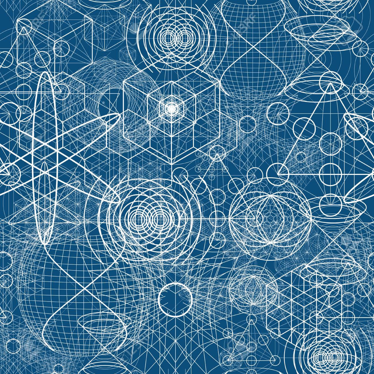 Sacred Geometry Pattern In Vibrant Colors Background