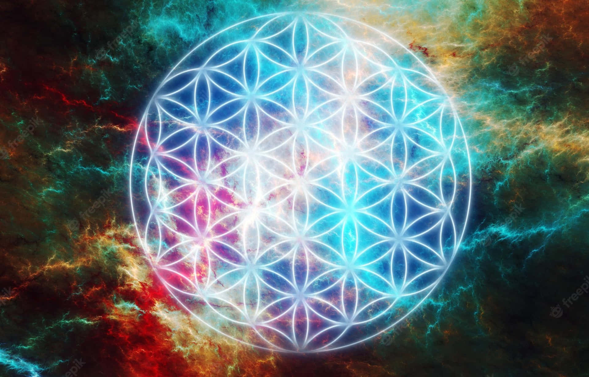 Sacred Geometry - The Flower Of Life Background