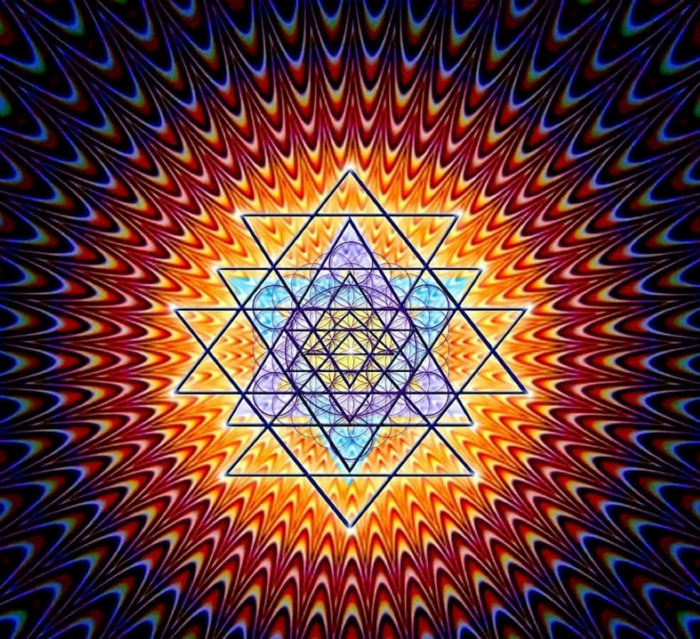 #sacred Geometry Wallpaper With Golden Ratio Pattern Background
