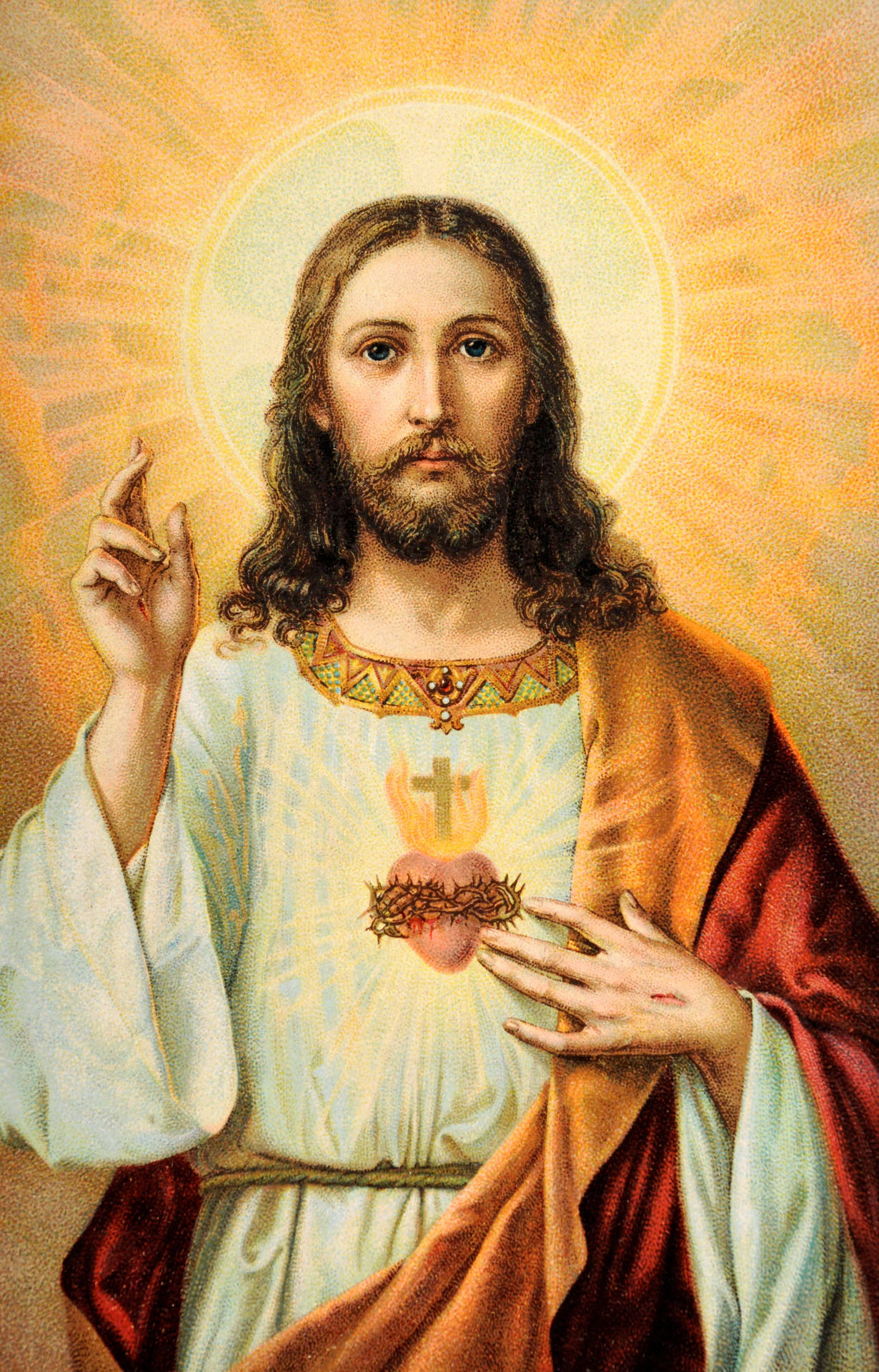 Sacred Heart Jesus 4k Iphone Background